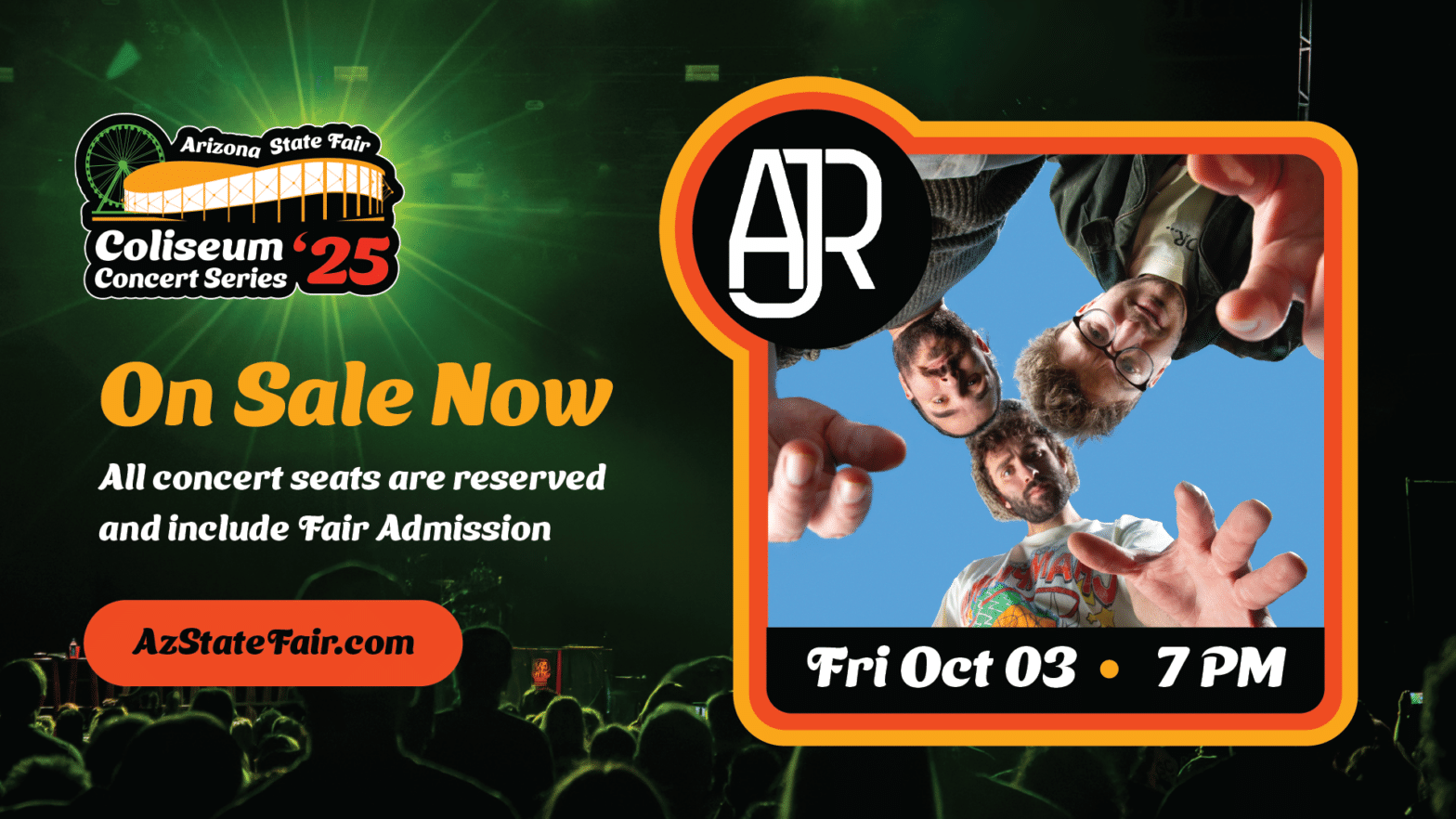 Featured image for post: Get Ready for a Bang! AJR Joins the Coliseum Concert Series Lineup!