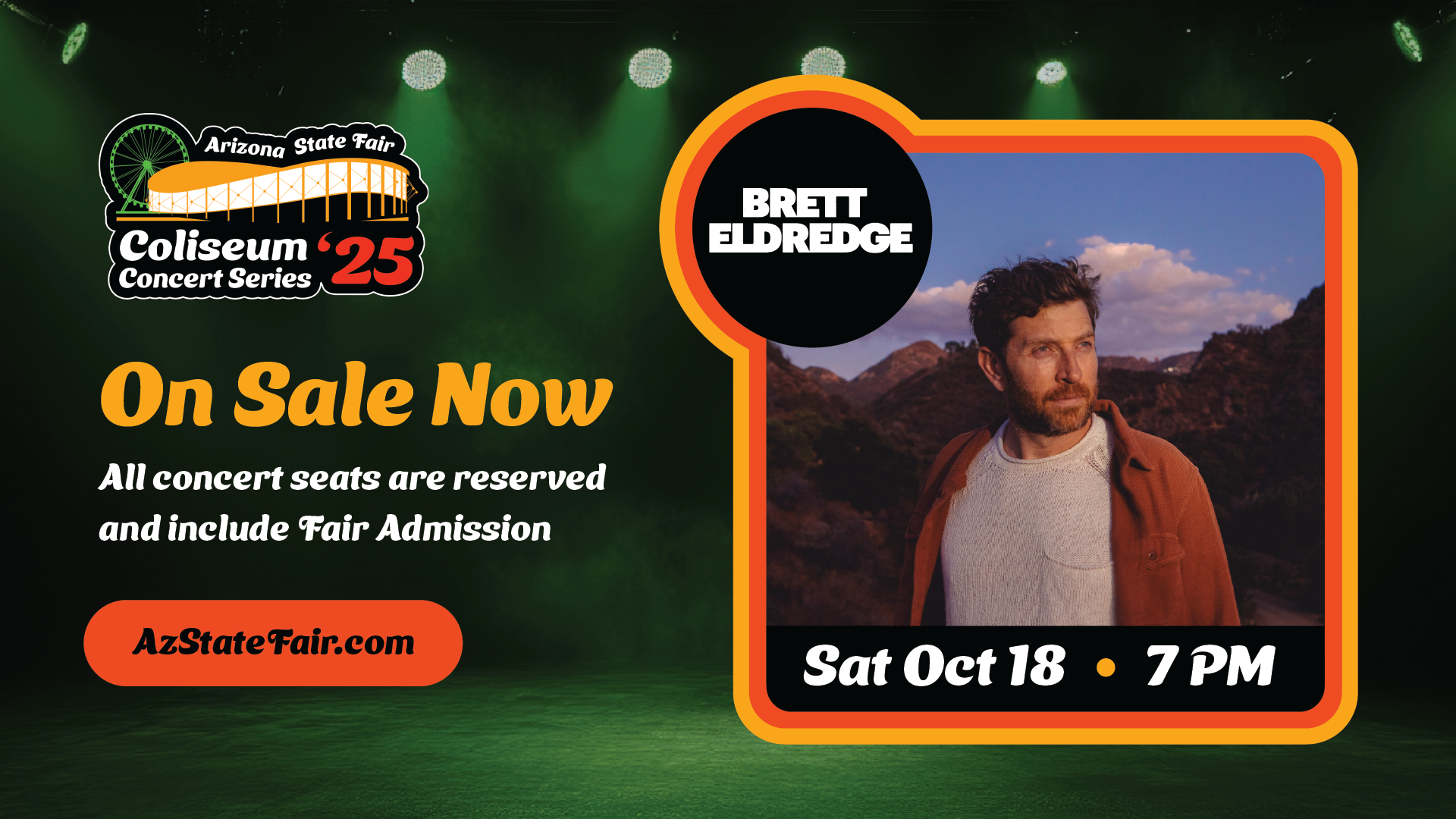 Featured image for post: New Artist Unlocked🔓: Brett Eldredge Joins The Coliseum Concert Series Lineup